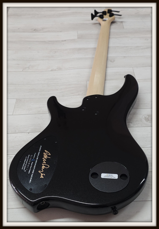 Dingwall JT3 John Taylor 4-String, Stealth Black, Signature